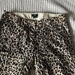 J. Crew Animal Print Trousers